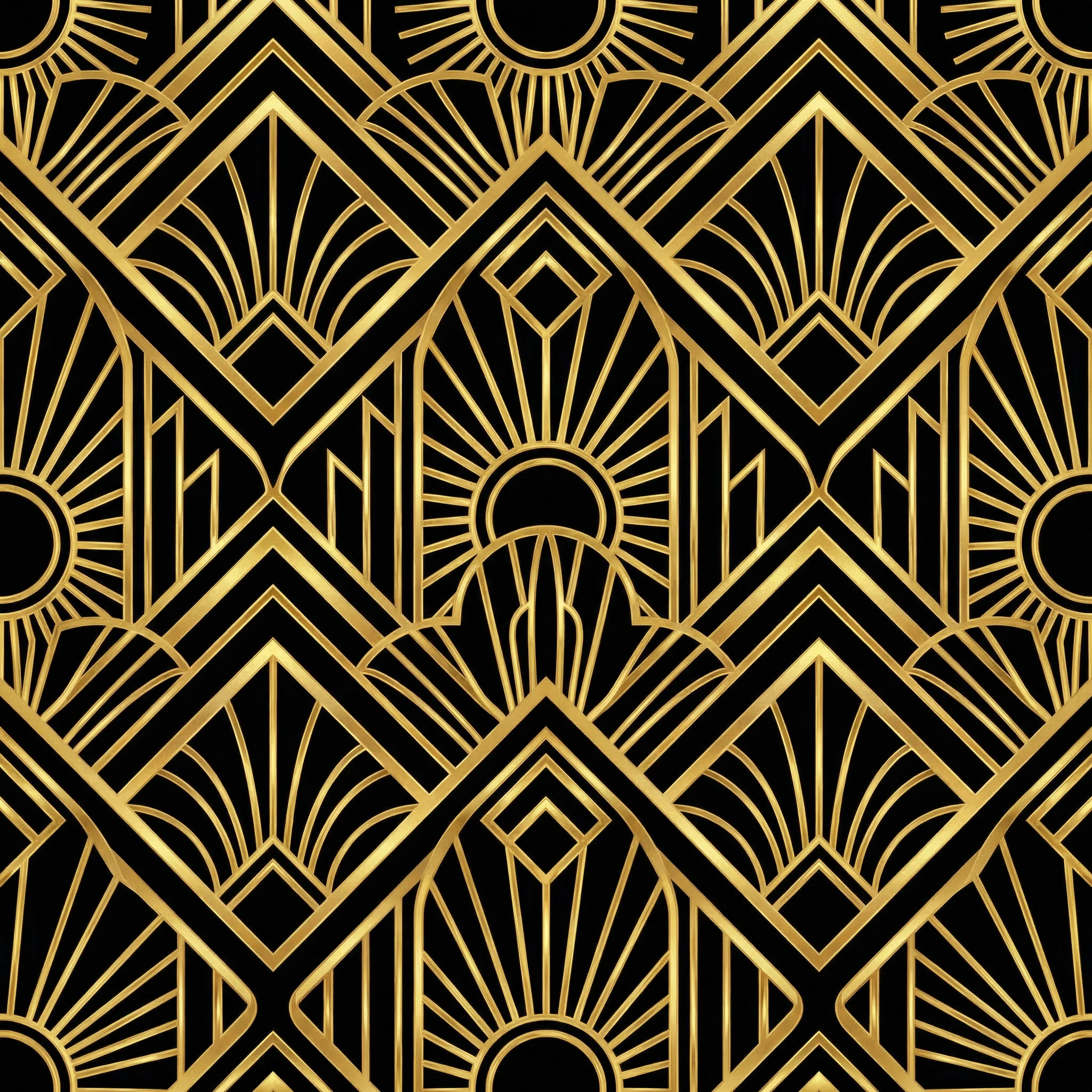 Art Deco几何图案 - 装饰 斗牛棋牌 页面