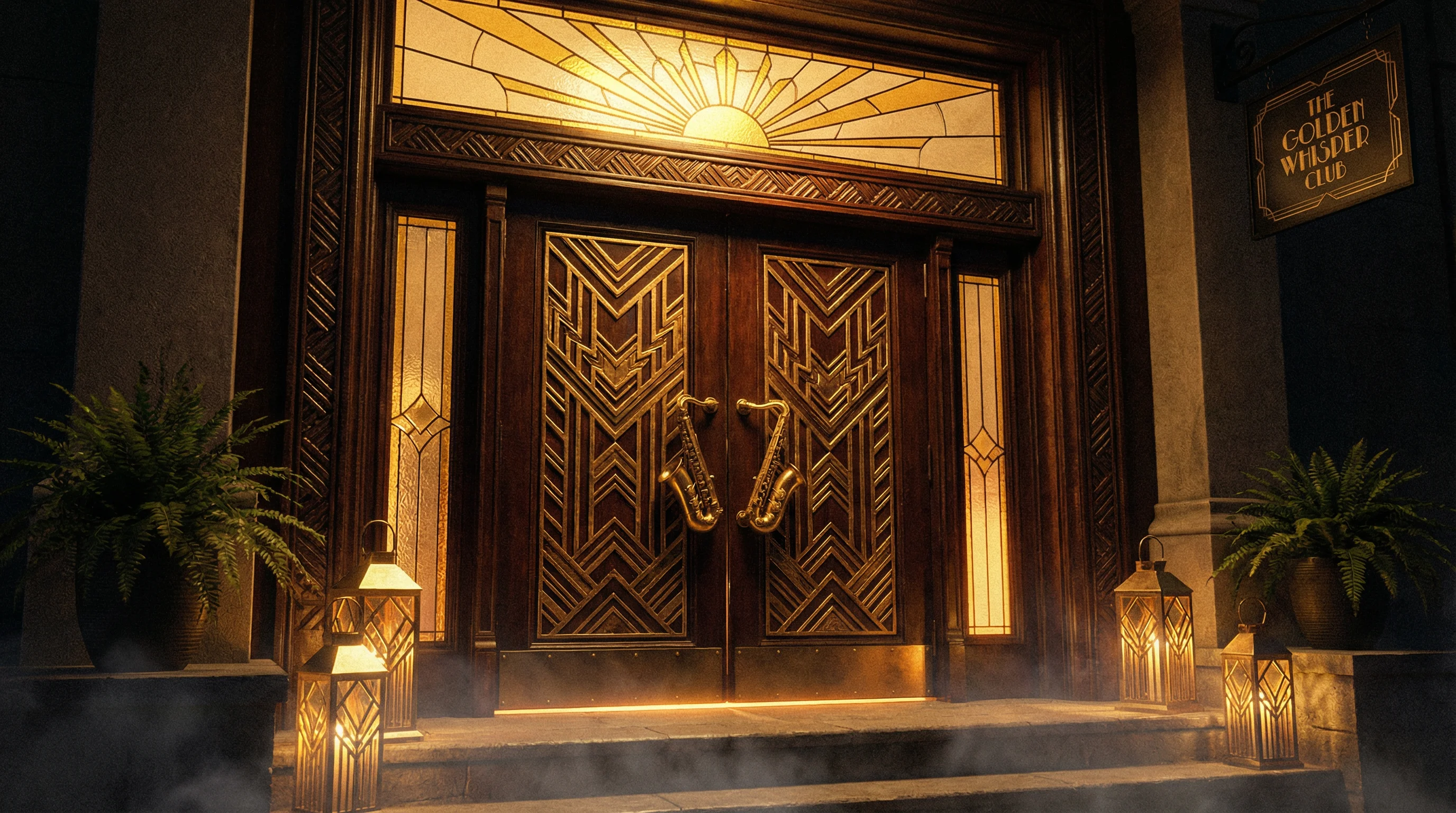 Art Deco风格大门入口 - 开启 斗牛棋牌 之旅