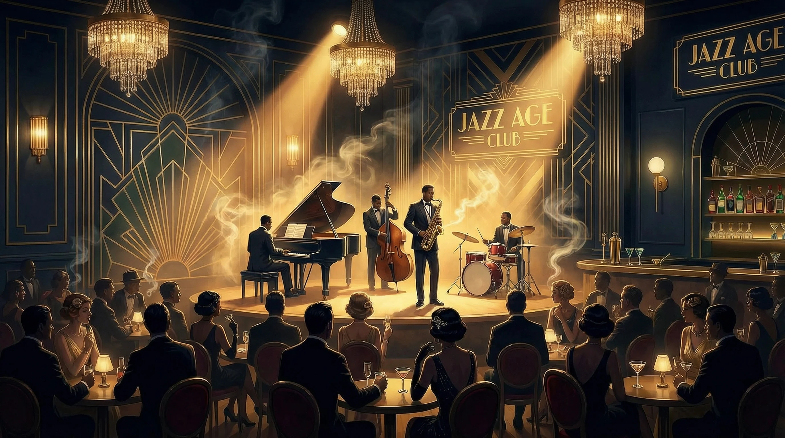 爵士乐队现场演出 - 体验 斗牛棋牌 的魅力